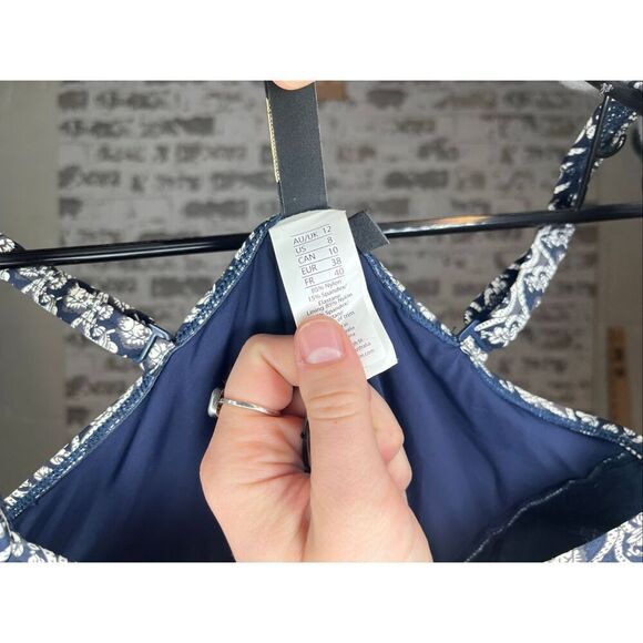 Nip tuck swim | navy blue patterns one piece swim suit - Picture 4 of 13